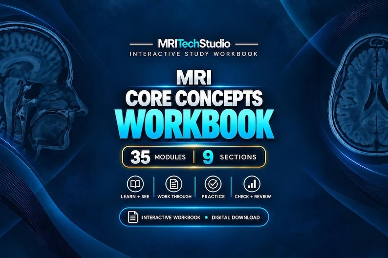 MRI Core Concepts Workbook — actual Etsy listing preview
