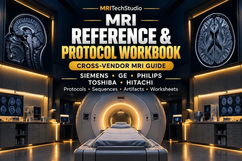 MRI Protocol Workbook — actual Etsy listing preview