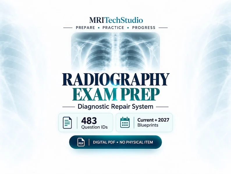 Radiography Exam Preparation — actual Etsy listing preview
